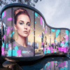 Adhesive JF Series Flexible LED Film Screen Display SMD for commercial center Adhesive JF Series Flexible LED Film Screen Display SMD for commercial center