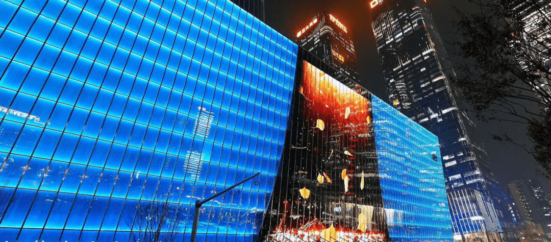 Smart Transparent GLASS LED Display curtain wall