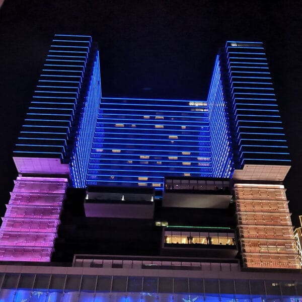Transparent LED Film Screen project shocase smart building