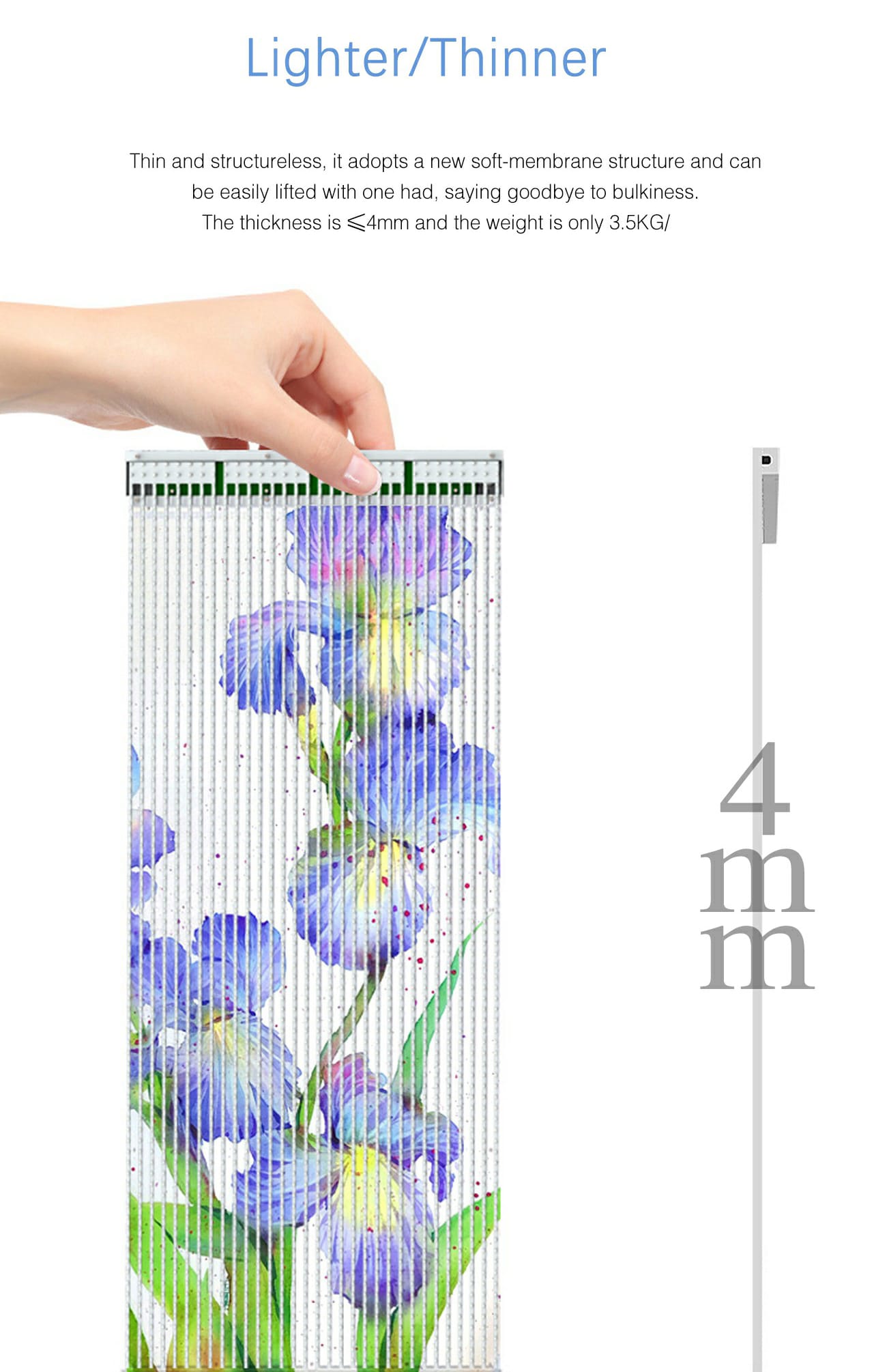 Transparent LED Film Screen lightweight
