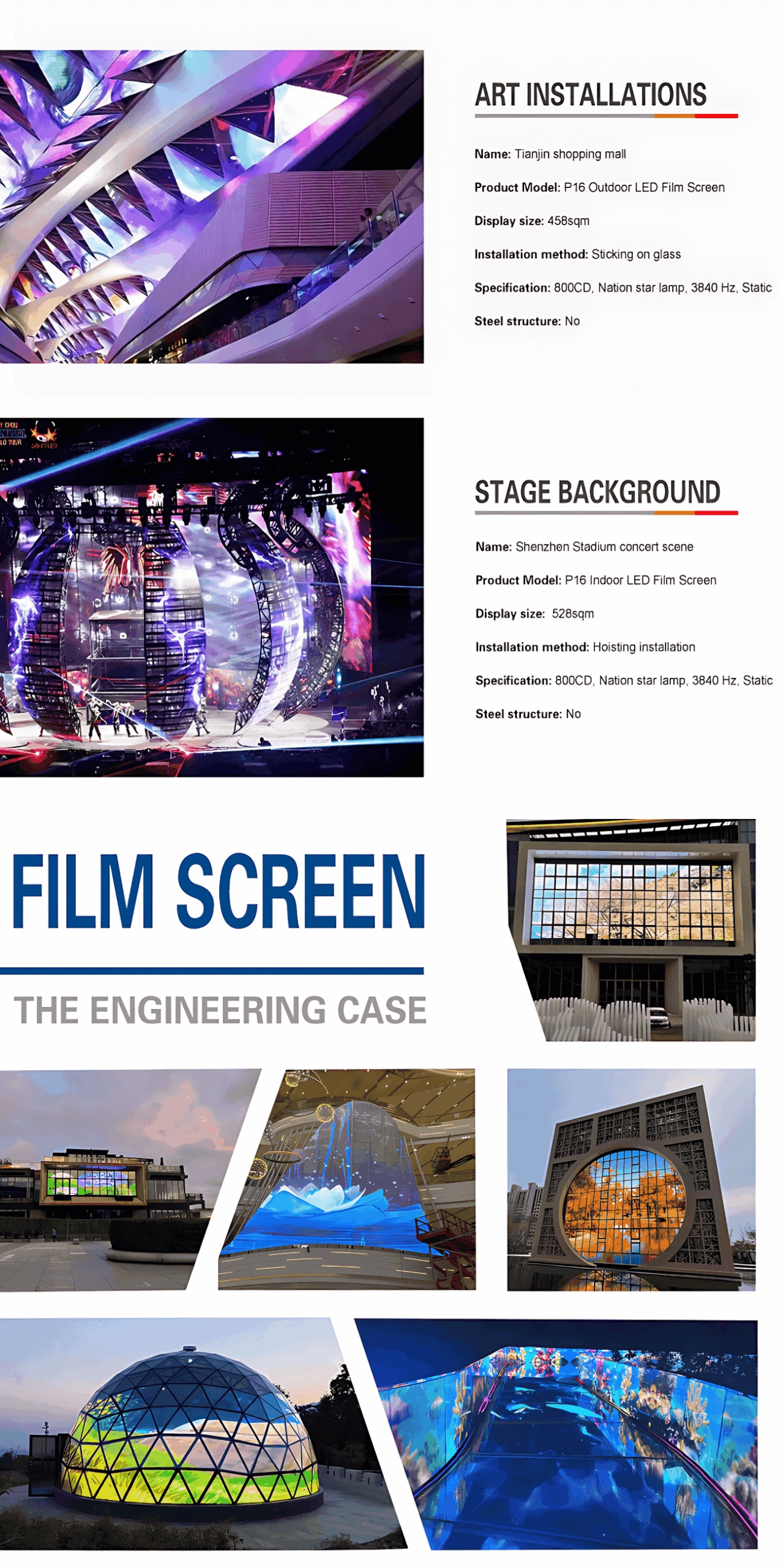 Transparent LED Film Screen project showcases 4
