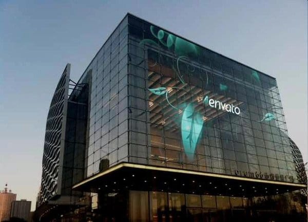 Transparent film Screen For shopping mall