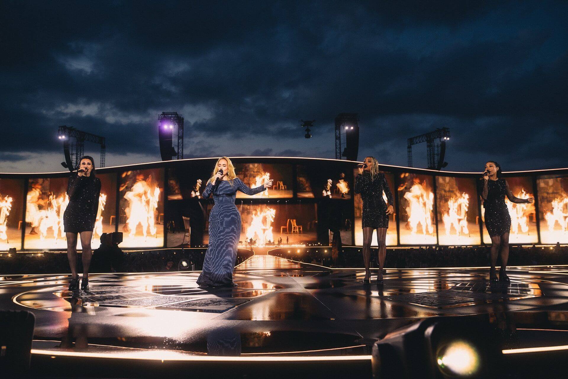 Adele Munich 2024 transparent led