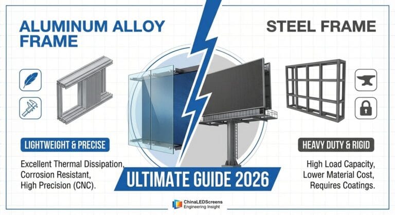 Aluminum vs. Steel Frames for LED Screens Ultimate Guide 2026