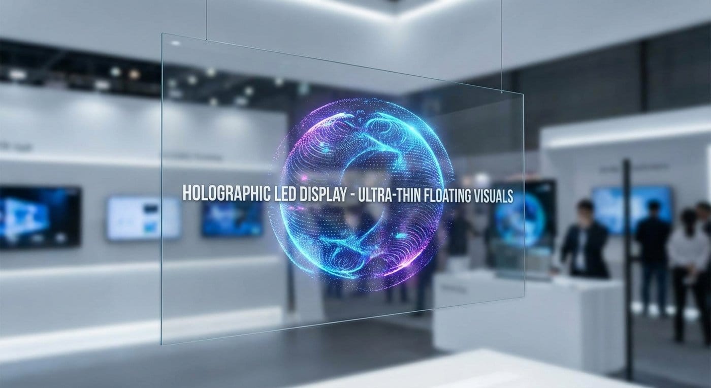 Holographic LED Display ultra-thin “floating visual” solutions