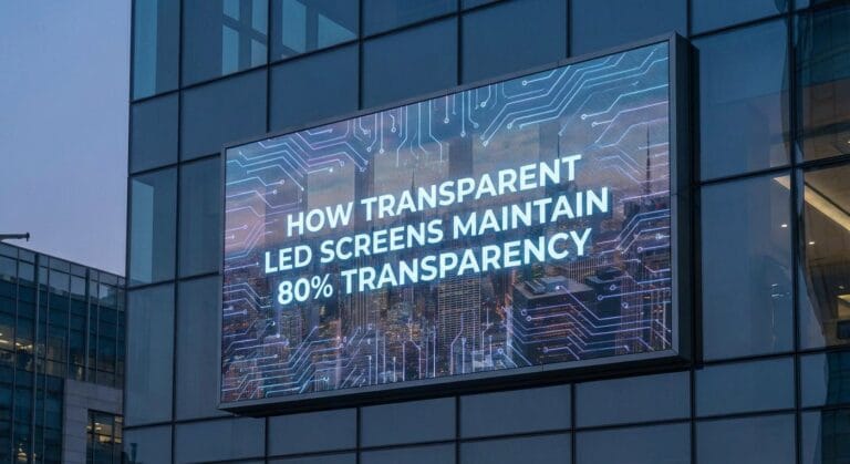 How Transparent LED Screens Maintain 80% Transparency