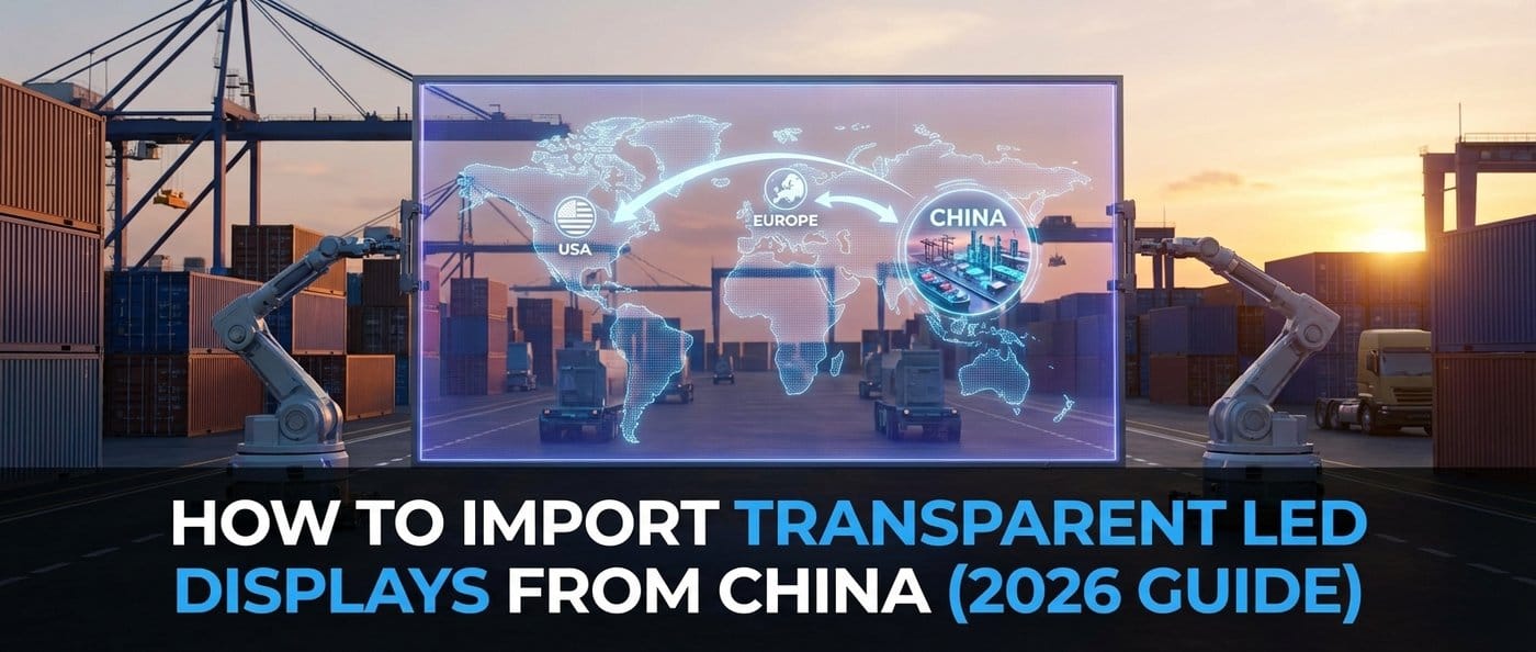 How to Import Transparent LED Displays from China (2026 Guide)