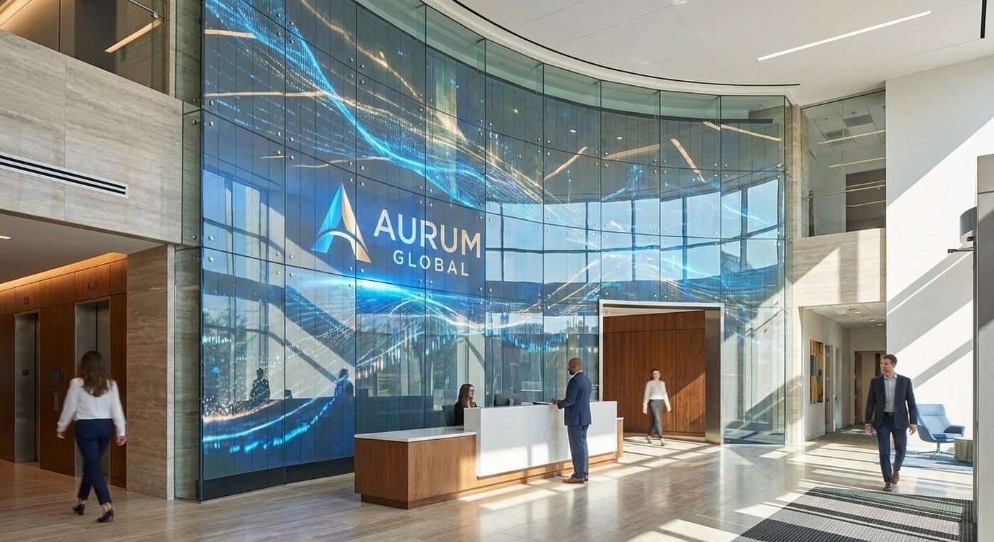 LED Glass for Corporate headquarters and lobbies