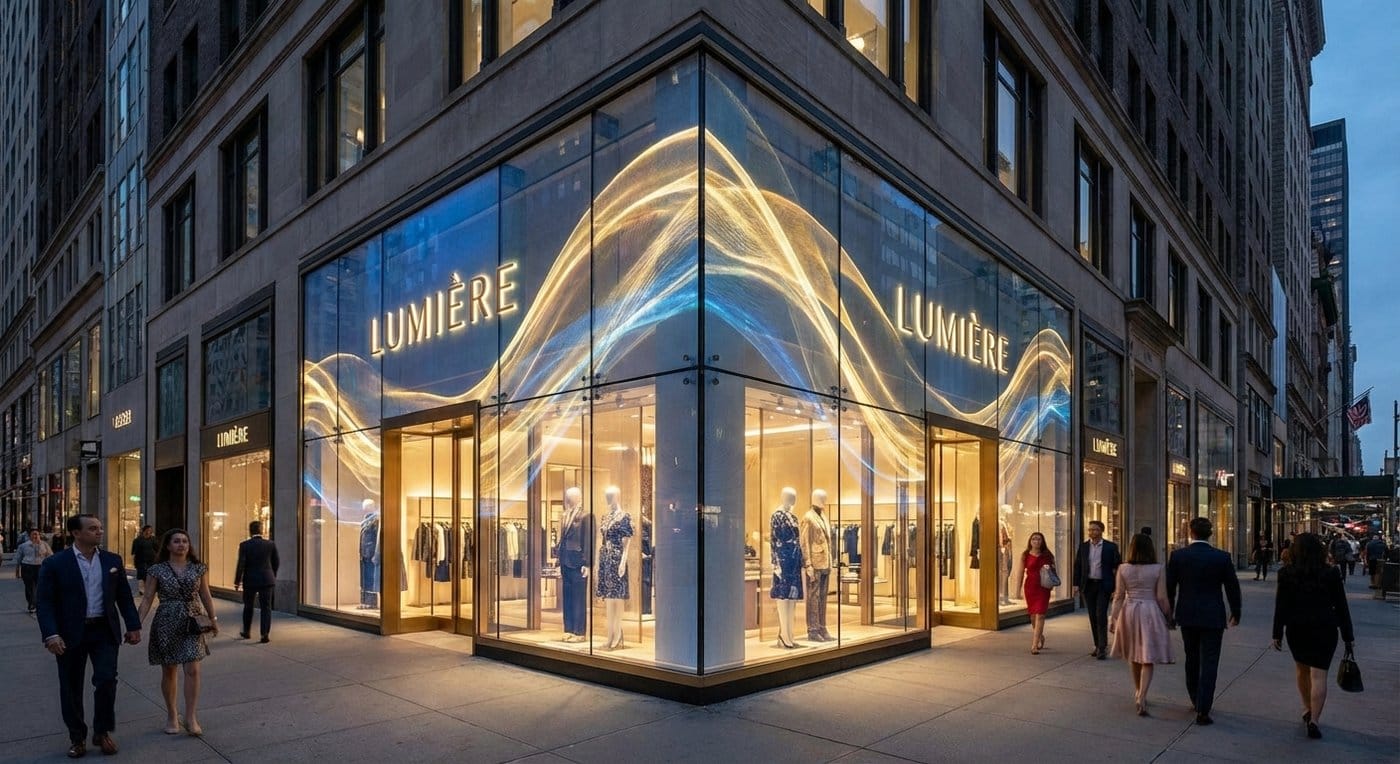 LED Glass for Premium retail façades
