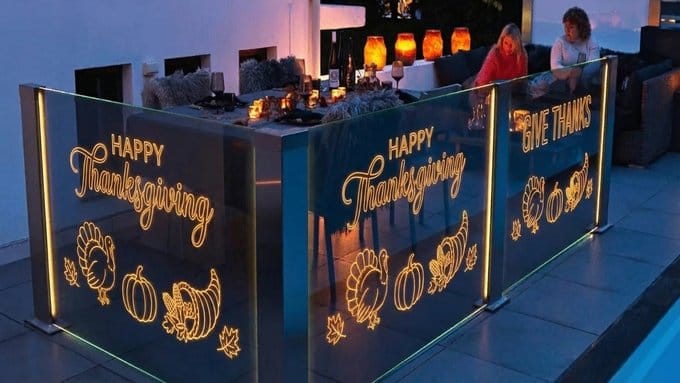 LED display for Balconies & Glass Railings