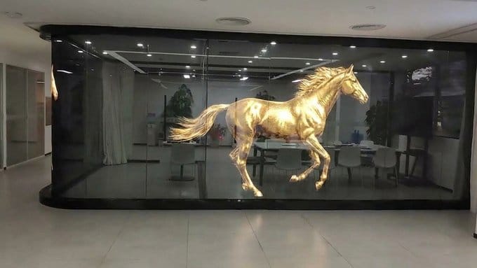 Светодиодный дисплей для гнутых и угловых стекол