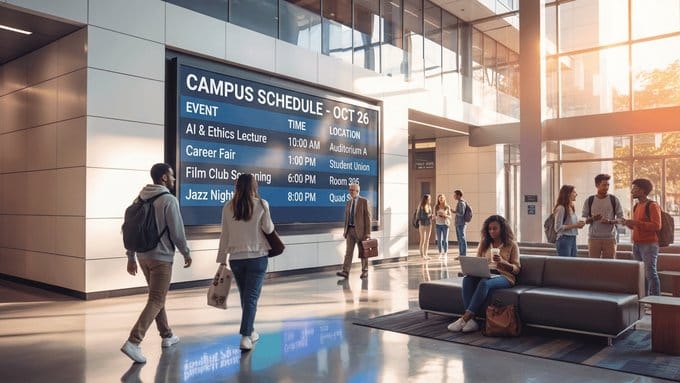LED screen for Libraries & Learning Hubs