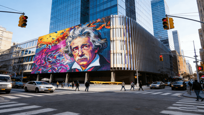 Outdoor Transparent LED Display Side-Emitting for Glass curtain walls & landmark façades