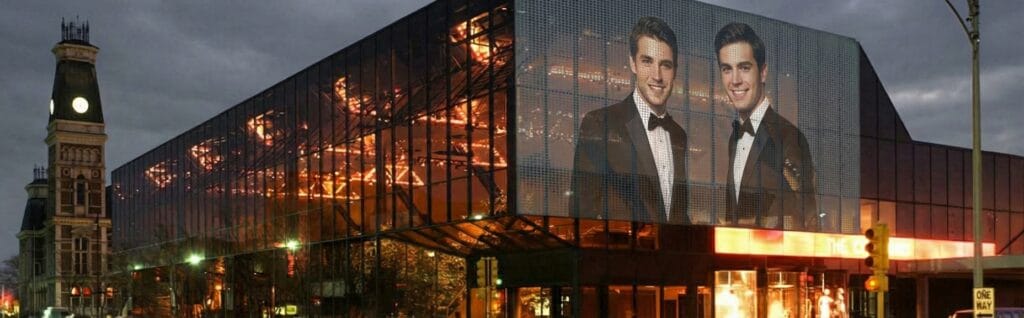 Outdoor Transparent LED Grille LED Display for building facade 2