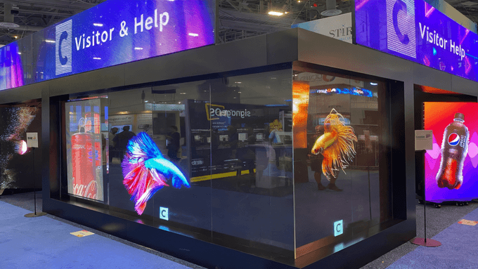 Transparent LED display for Visitor & Information Centers