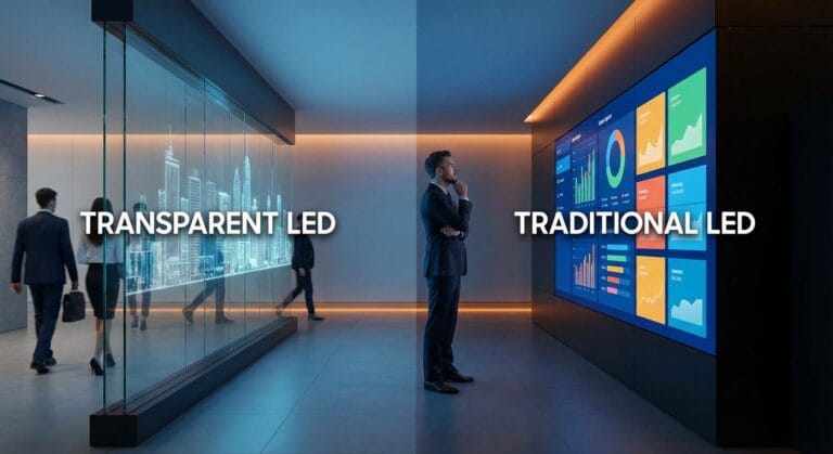 Transparent LED vs Traditional LED