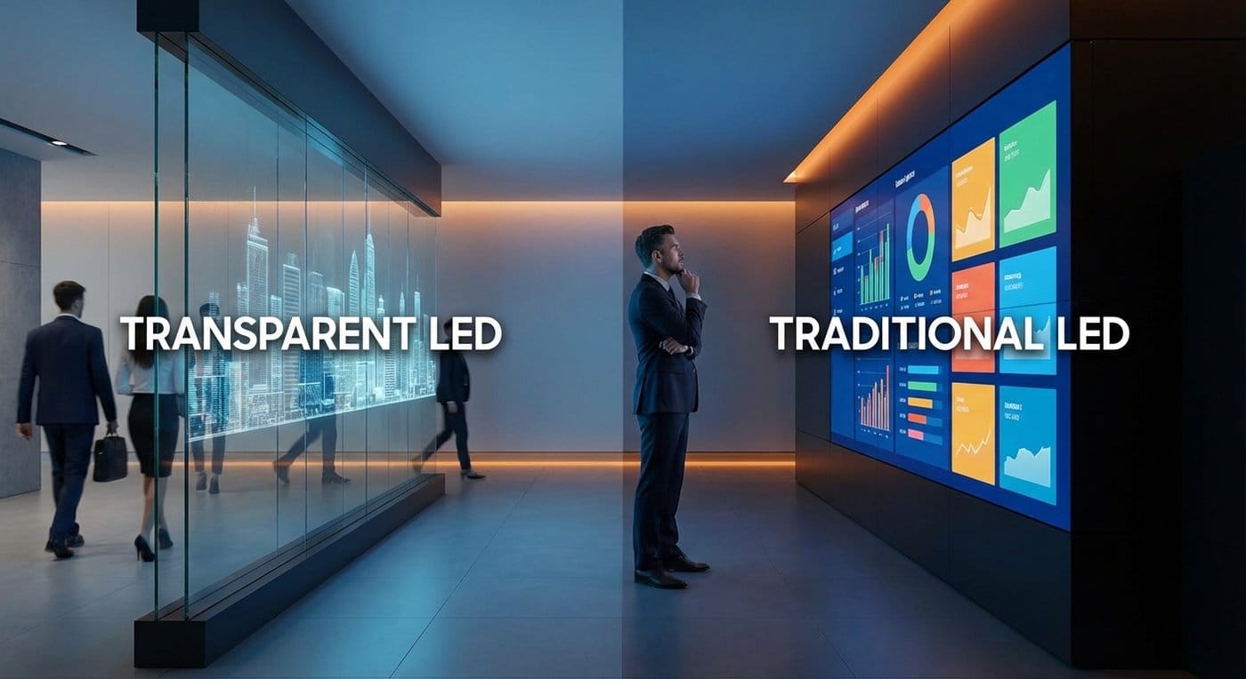 Transparent LED vs. tradisjonell LED