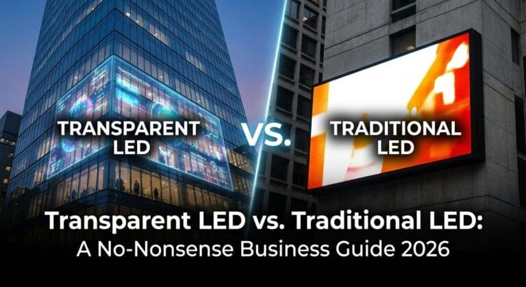 Transparent LED vs. Traditional LED A No-Nonsense Business Guide 2026