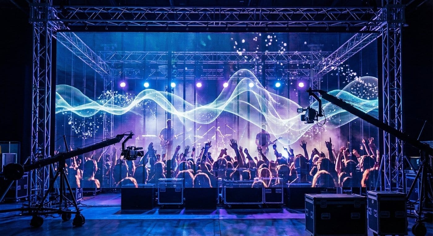 Transparent led for arrangementer, turnévirksomhet og kringkasting