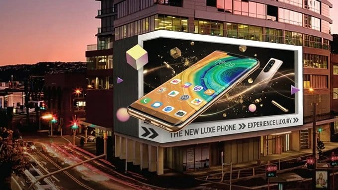 Transparente LED-Anzeige für Medienfassaden DOOHOOH