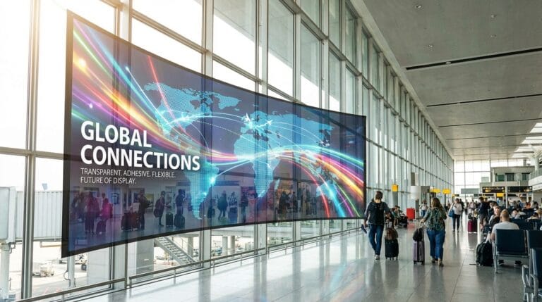 flexible led film adhesive screen COB for Airport