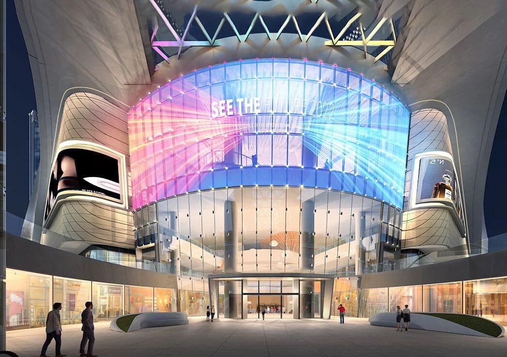 flexible led film screen cob for buidling facade glass