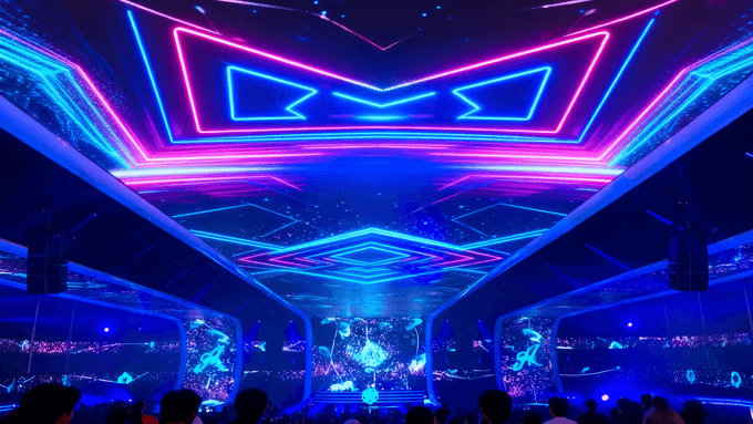 Transparenter LED-Bildschirm für Bars und Nachtclubs