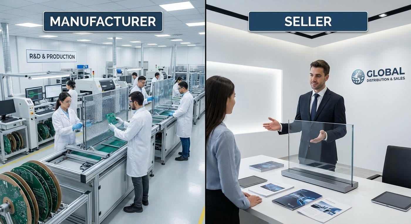 transparent led display Manufacturer vs “seller”