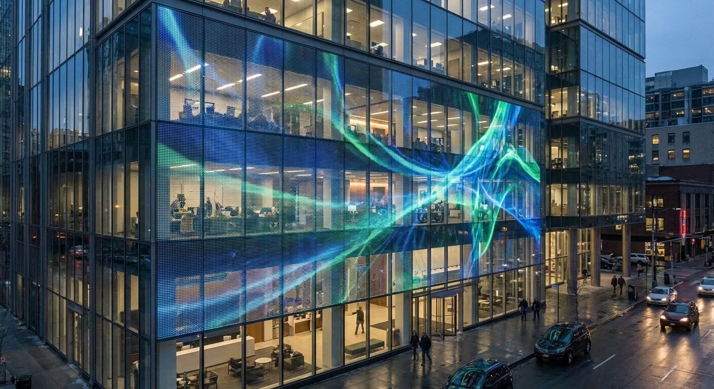 شاشة LED شفافة للمتاحف ومعارض الفنون