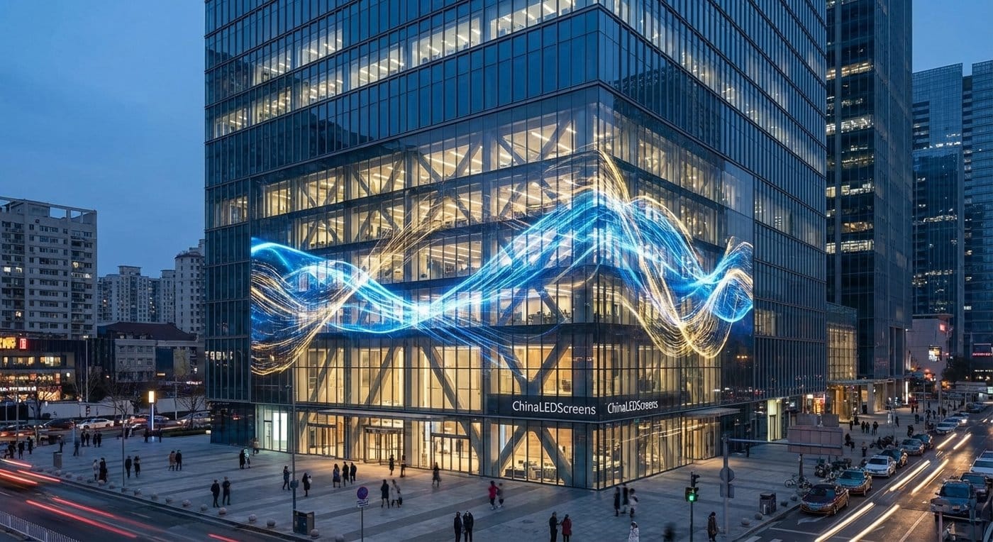 transparent led för arkitektoniska fasader och mediehöljen