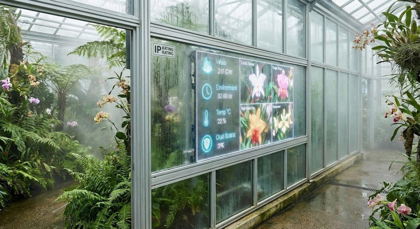 transparent led för hög luftfuktighet