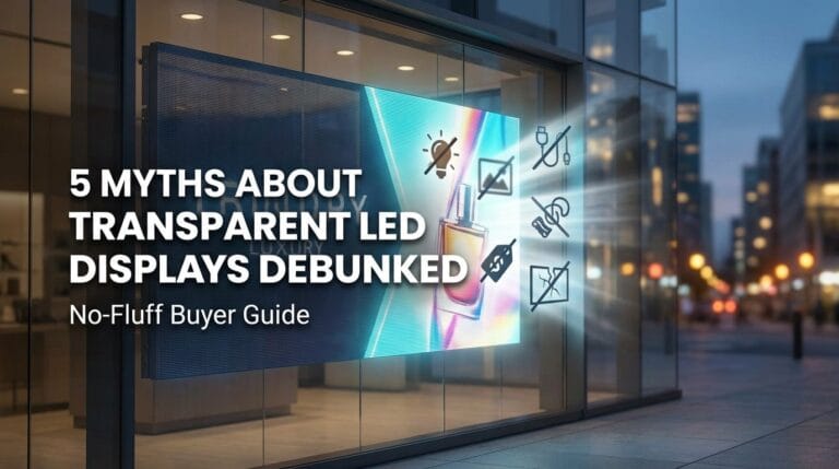 5 Myths About Transparent LED Displays Debunked No-Fluff Buyer Guide