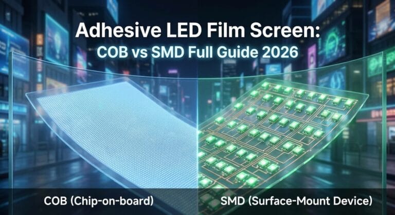 Adhesive LED Film Screen COB vs SMD Full Guide 2026 2 (1)