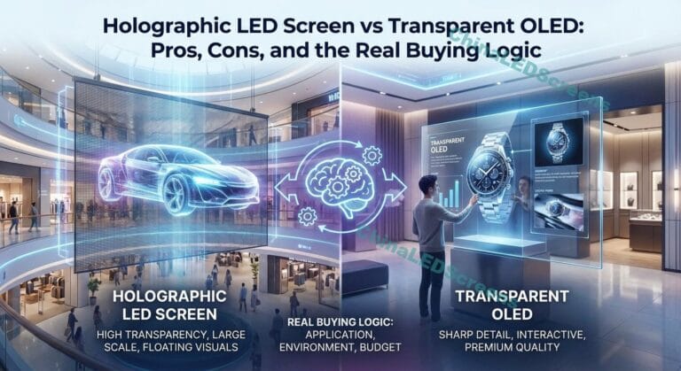 Holographic LED Screen vs Transparent OLED Pros, Cons, and the Real Buying Logic