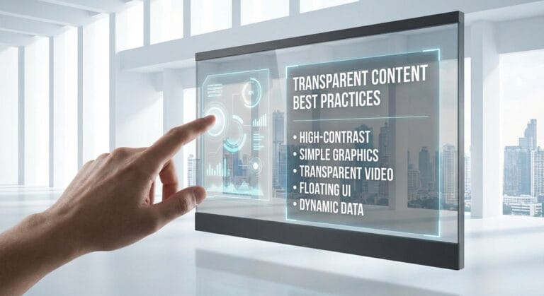 What Content Works Best on Transparent Screens