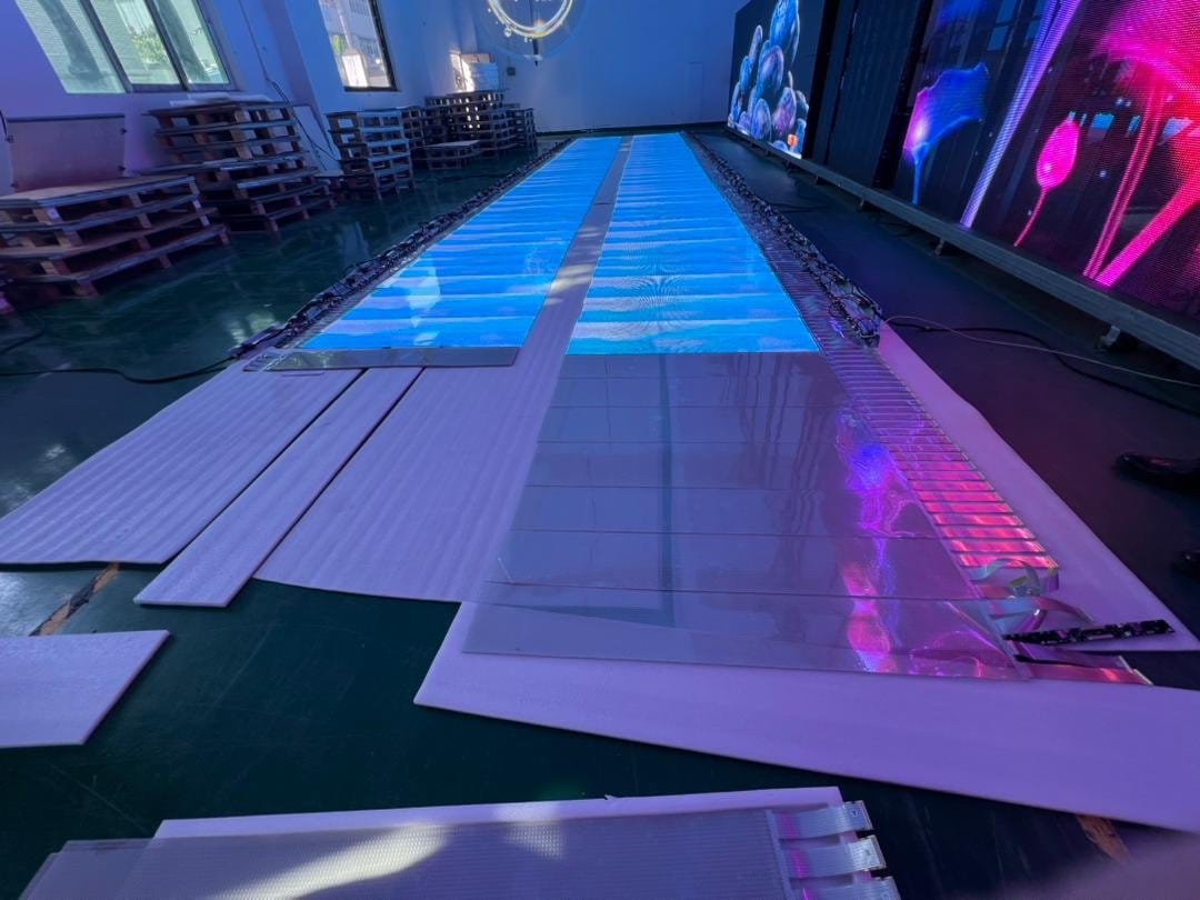 transparente led-anzeige probenahme