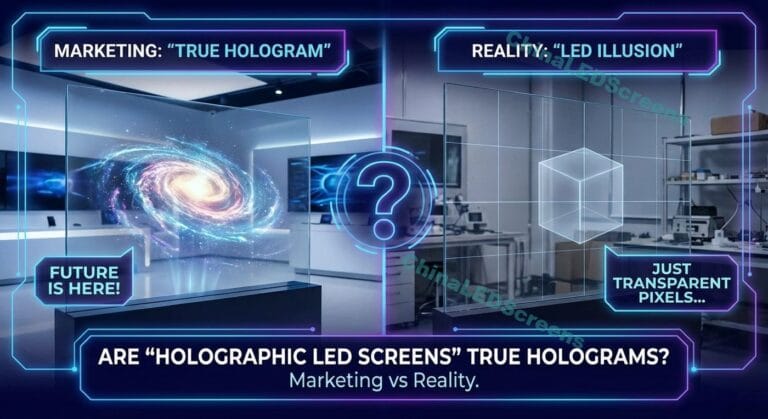 Are “Holographic LED Screens” True Holograms Marketing vs Reality