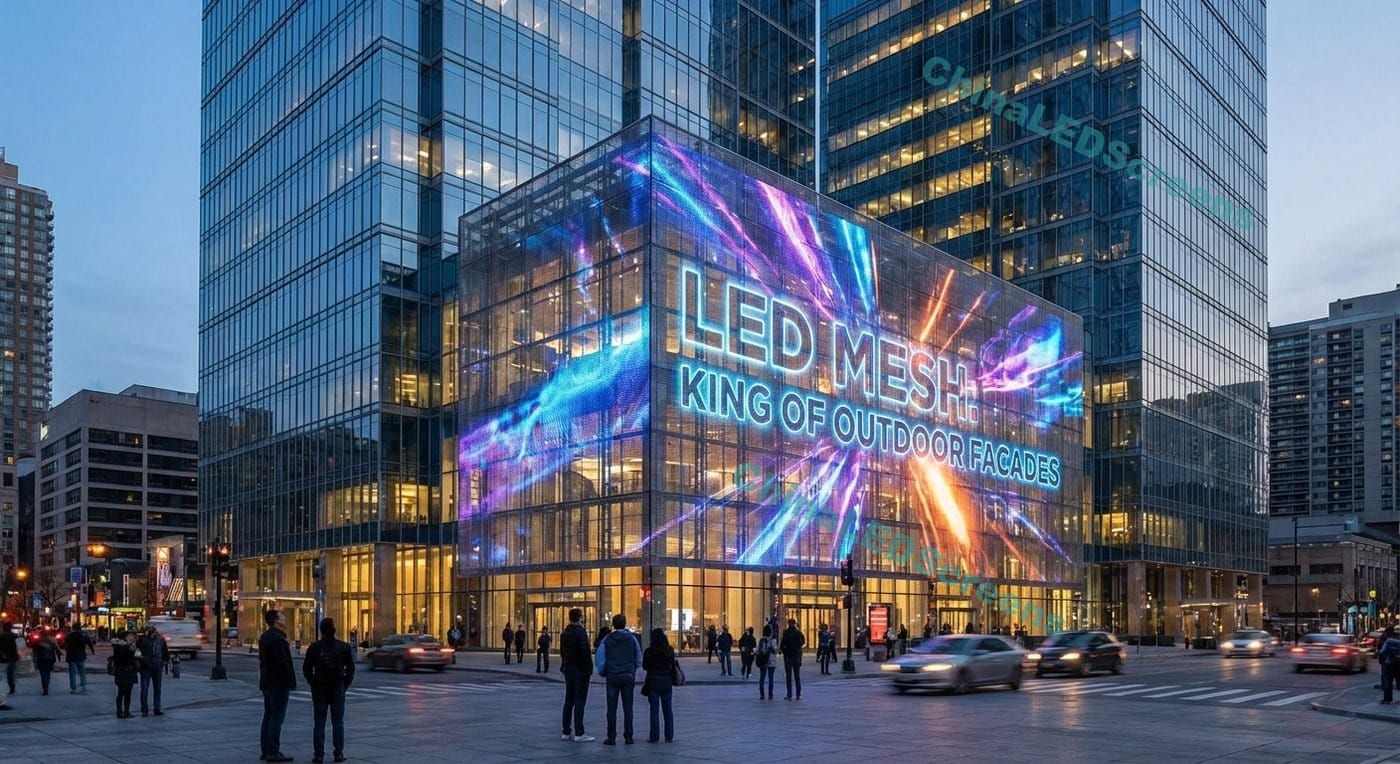شبكة LED لماذا تعتبر شبكة LED ملك للواجهات الخارجية