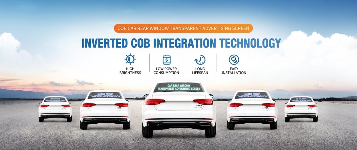 cob transparenet led for vehicle car bus